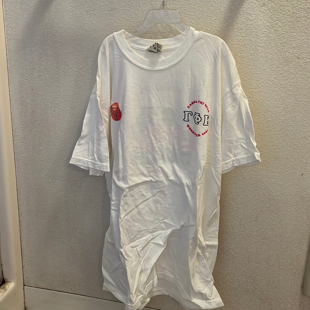 Gamma phi beta white t shirt